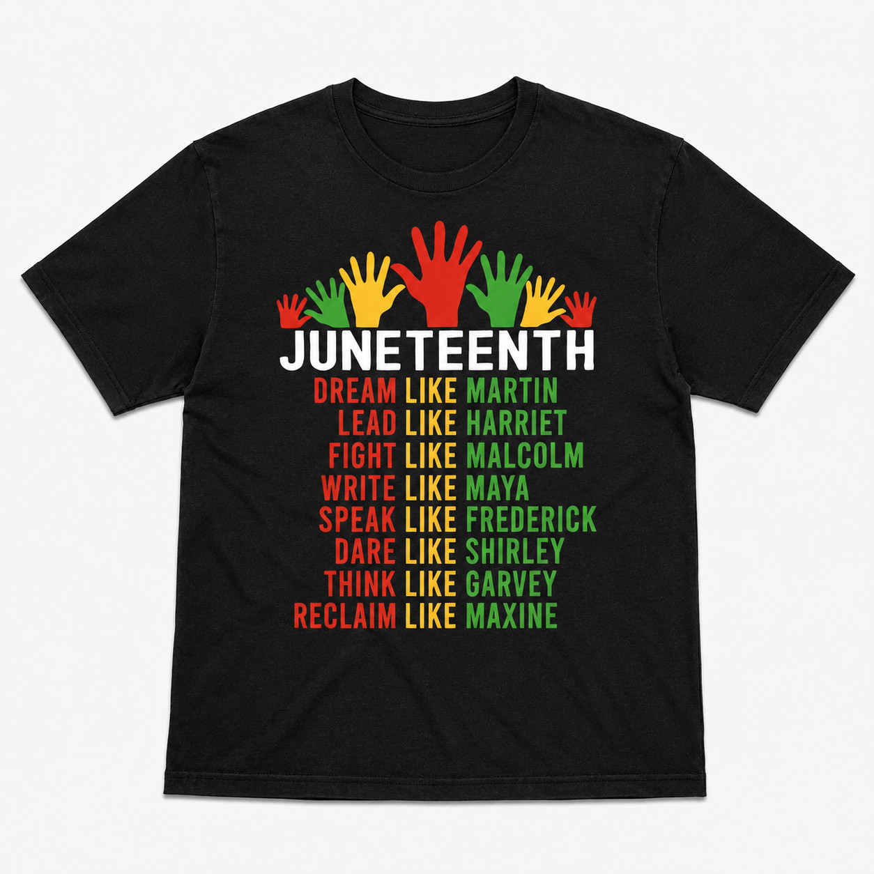 Juneteenth Inspirational Leaders T-Shirt | Black History Month Graphic Tee gallery