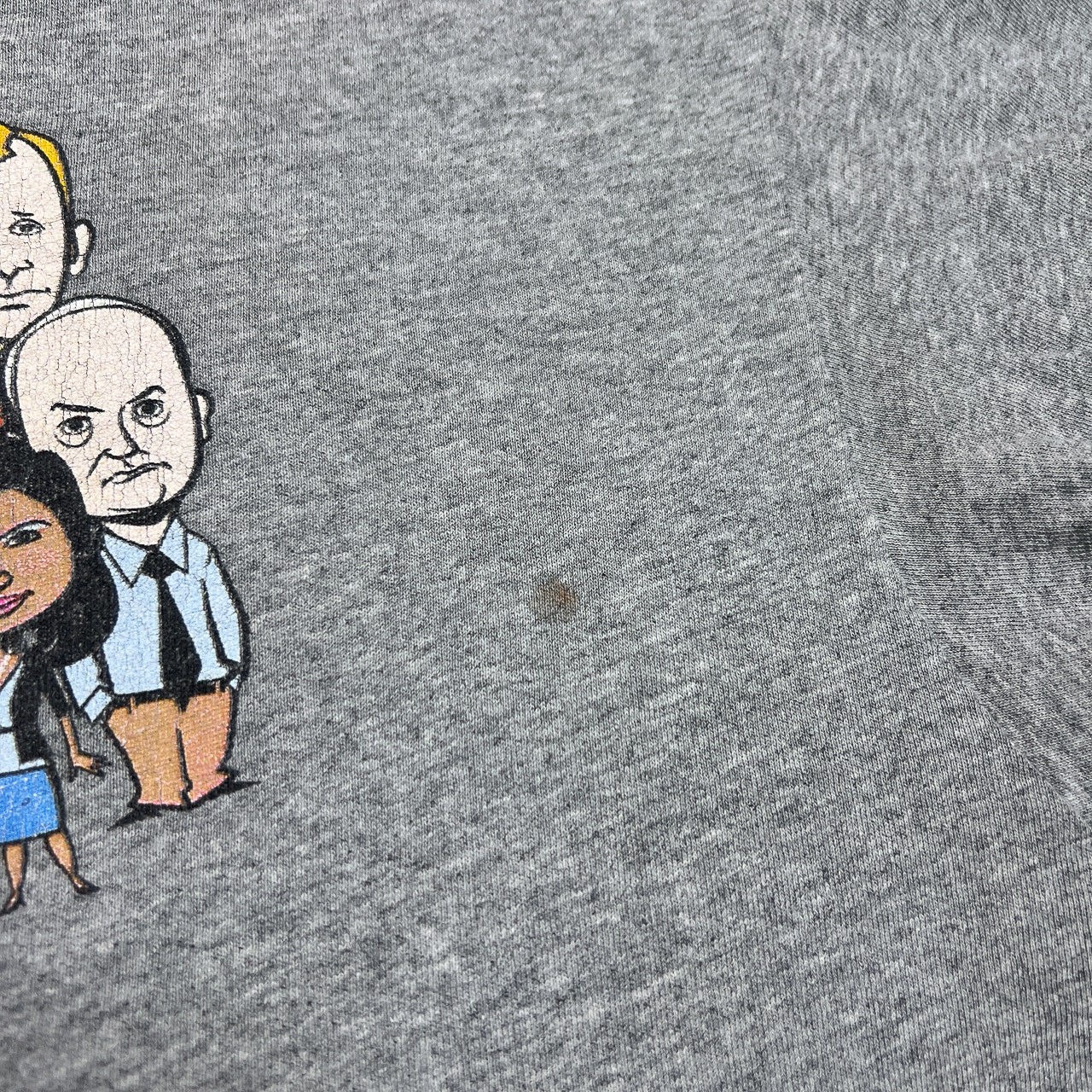 The Office Funny Cartoon Caricatures T-Shirt Gray TV Show Comedy Michael Scott gallery