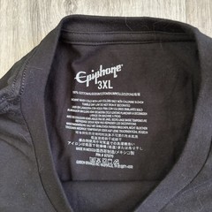 Gibson Epiphone Black Graphic Tee Shirt Men’s Size 3XL Guitar USA NWOT