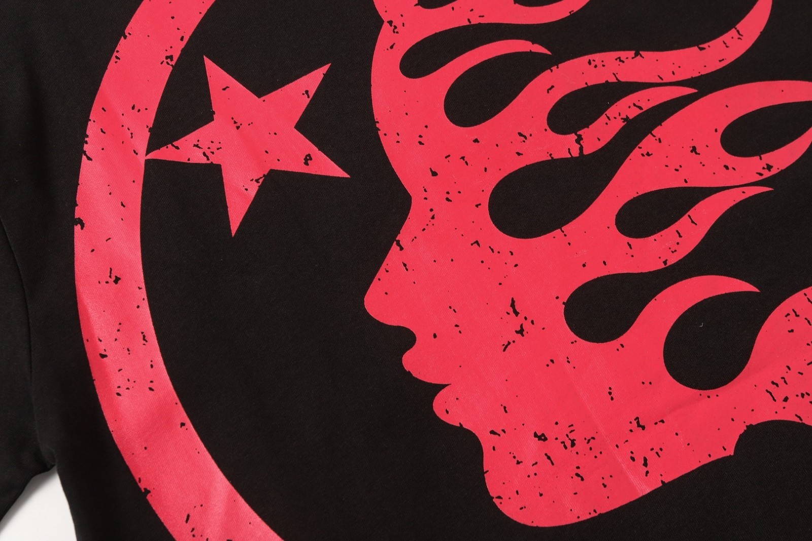 Graphic Hellstar tee shirt Men's Black Cotton NEW gallery