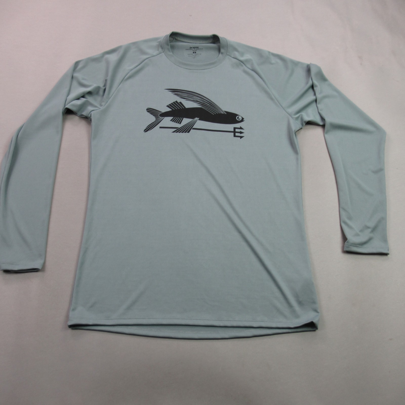 Patagonia Shirt Mens Medium Long Sleeve Crew Neck Outdoor Lightweight Green