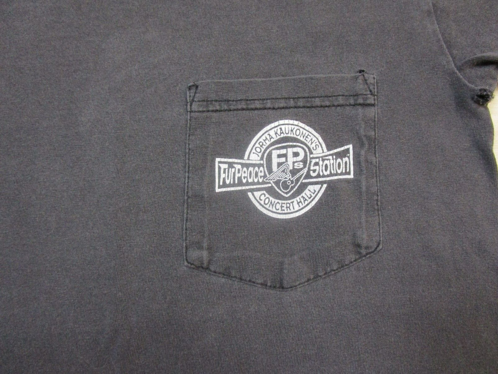 Vintage Jorma Kaukonen's Fur Peace Ranch Pocket T Shirt (S) Concert Music Band gallery