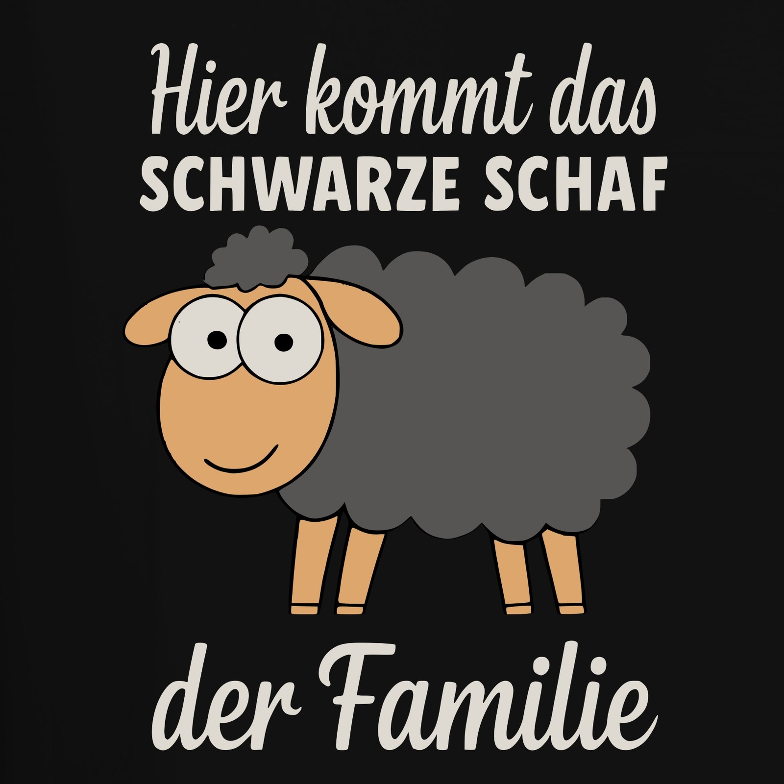 Here Comes The Black Sheep Of The Family Funny Statement Saying Mens T-Shi gallery