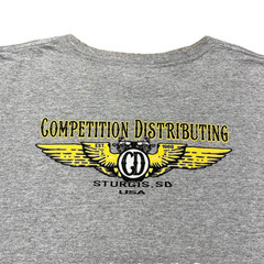 Vintage Harley Davidson 1915 Motorcycle Shirt Mens XL Sturgis SD Gray T Shirt