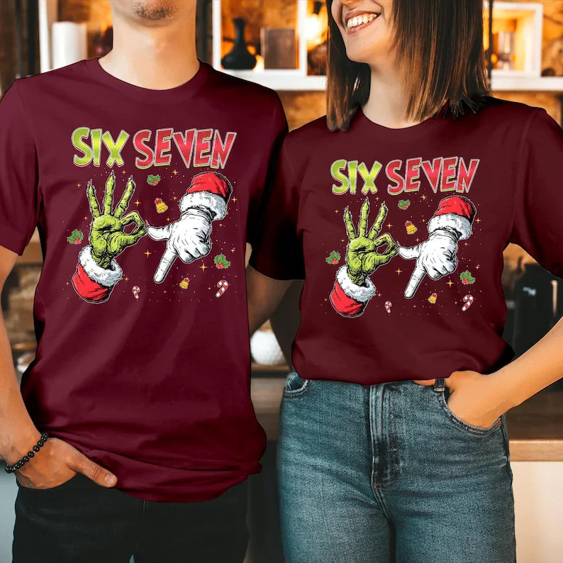 Trending Six Seven Meme Shirt Funny Mean Guy Christmas Sweatshirt 67 Meme Jumper gallery