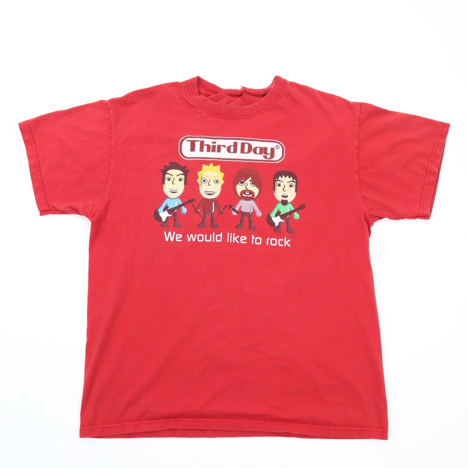 Third Day Band We Would like to Rock Shirt Red Concert Unisex S-5XL EM1408