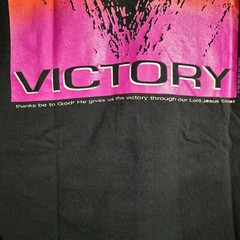 VTG 90s One Way Out Certain Victory Salvation Army Jesus Shirt Single Stitch L
