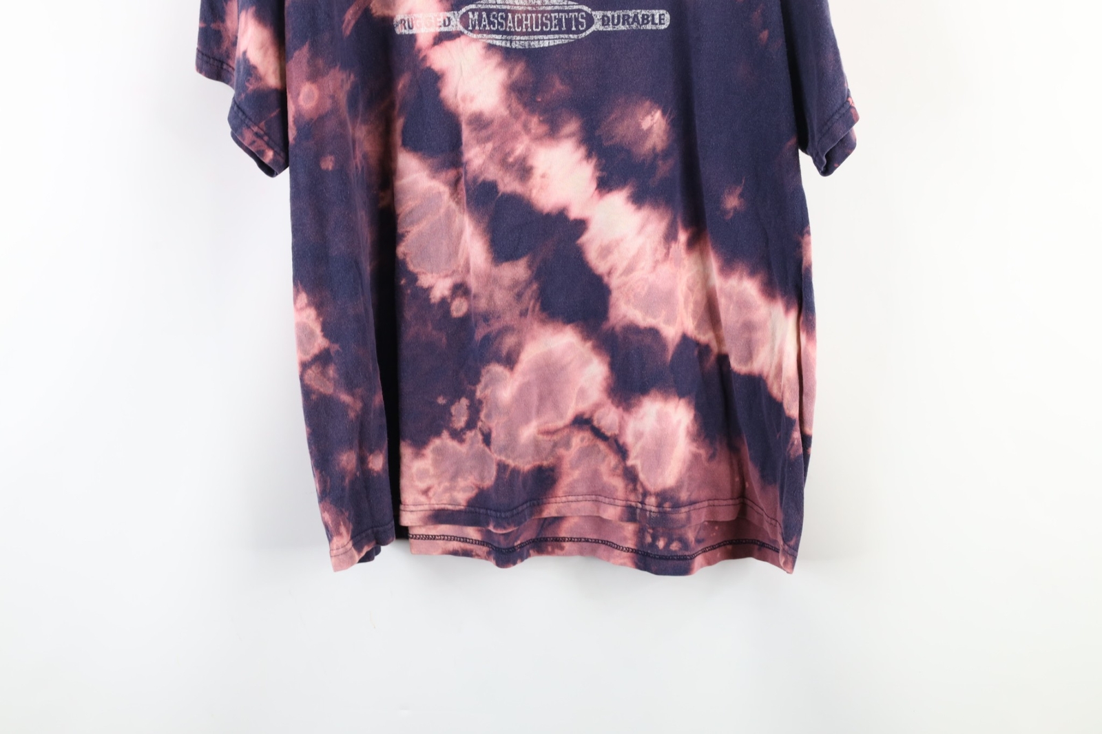 Vintage Streetwear Mens XL Spell Out Acid Wash Cape Cod Sailing T-Shirt Blue gallery