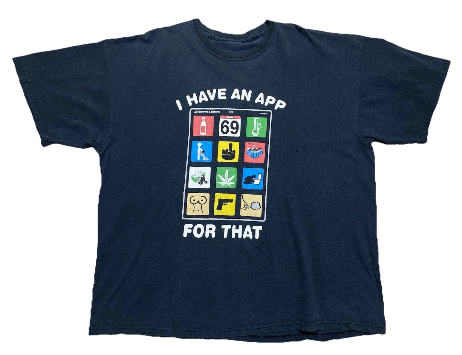 Vintage Spencer’s “I Have An App For That” 420 Weed T-Shirt Men’s XXL Graphic T