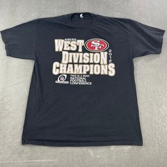 San Francisco 49ers 2012 West Division Champions Alstyle Men XL Black T-Shirt