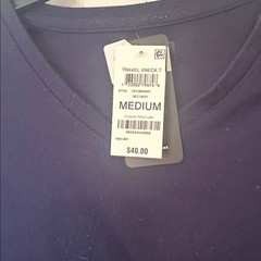 Alfani Navy Tshirt size M NWT Pilling