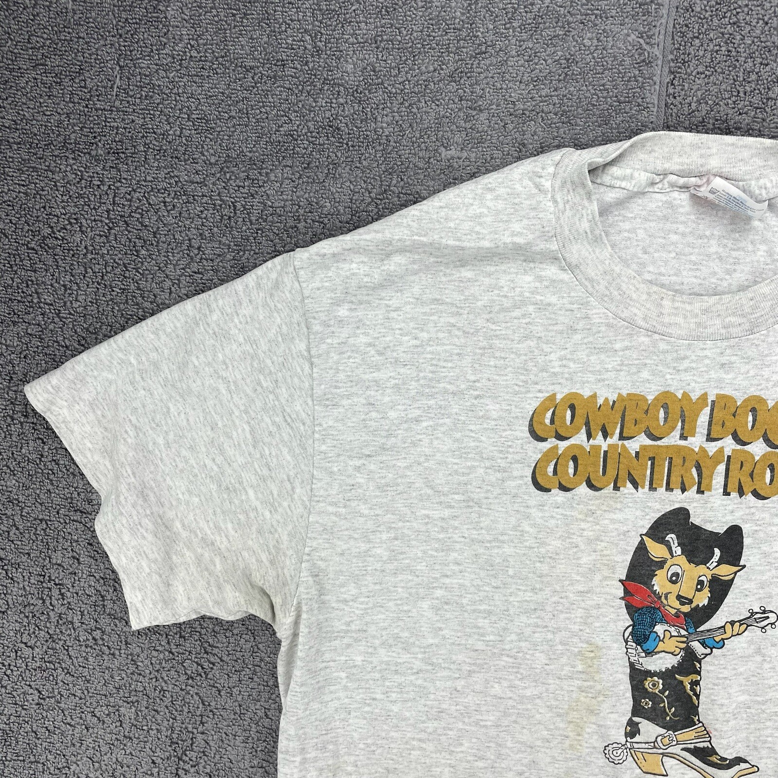Vintage Fair T-Shirt Adult Large Cowboy Boots Country Roots Antelope Valley Mens gallery