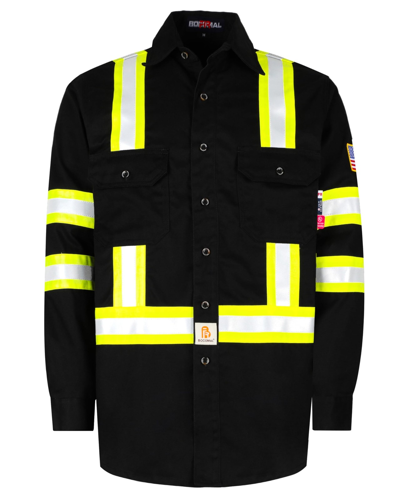 FR Shirts High Visibility Button Down 7.5oz ANSI/ISEA Type O Class1 Flame Res... gallery