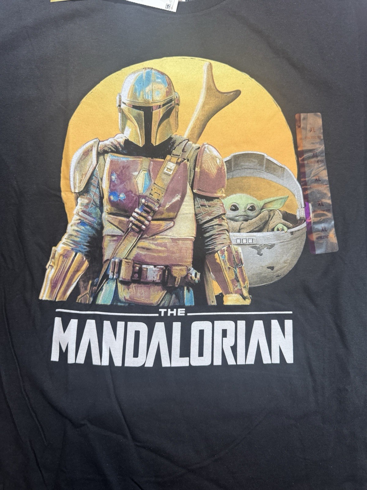 !NEW! Star Wars "The Mandalorian"with baby Yoda. T Shirt Men’s Size XL gallery