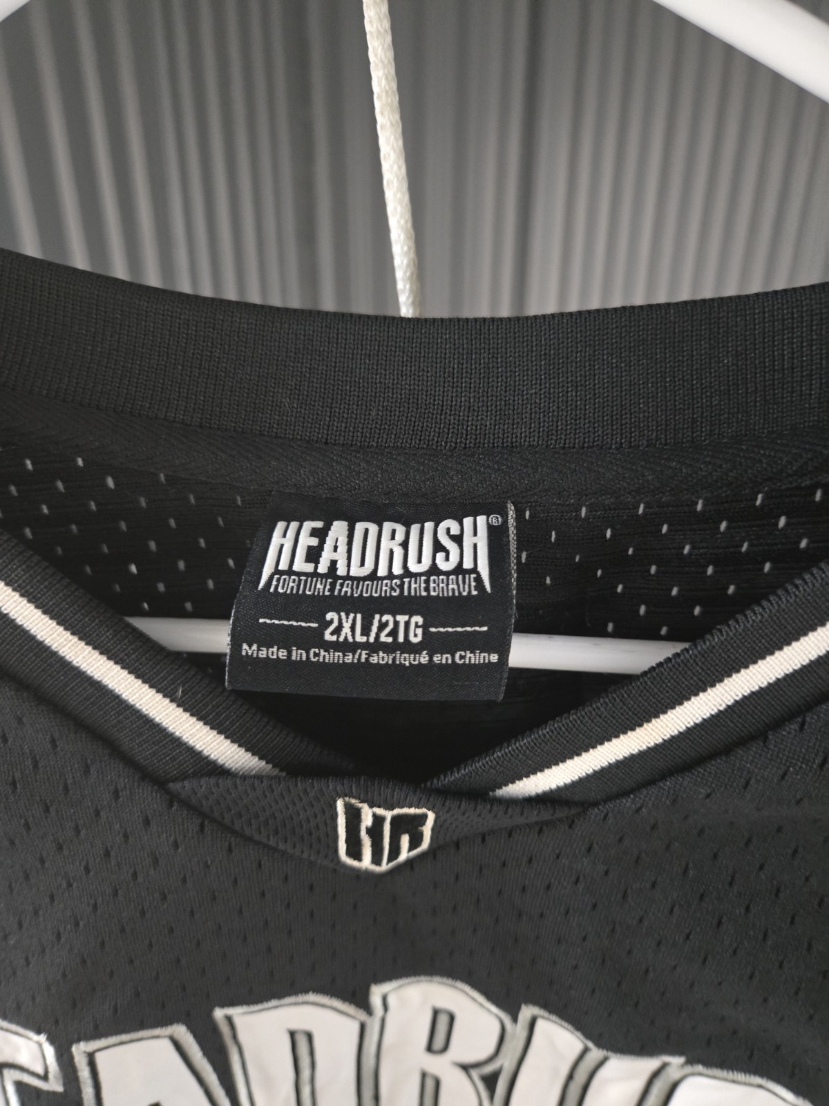Headrush Mesh Jersey Fortune Favours The Brave 2XL Black MMA gallery