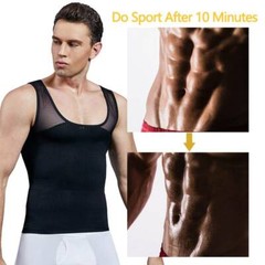 Men Best Slimming Body Shaper Trimmer Tummy Control Tank Male Corset Girdle Top