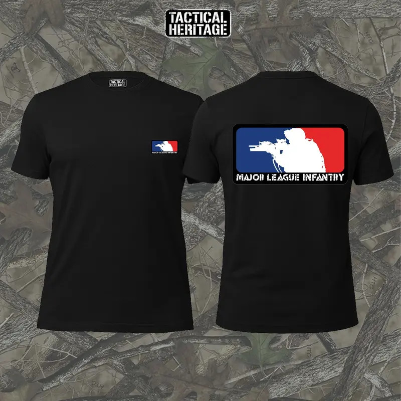 Tactical Heritage Major League Infantry Double-Sided T-Shirt, Modern Combat Silh gallery