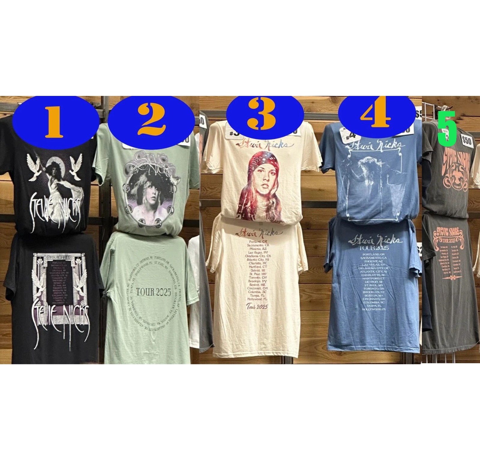 SALE 30% ! Stevie Nicks 2025 Tour US Reprint T Shirt