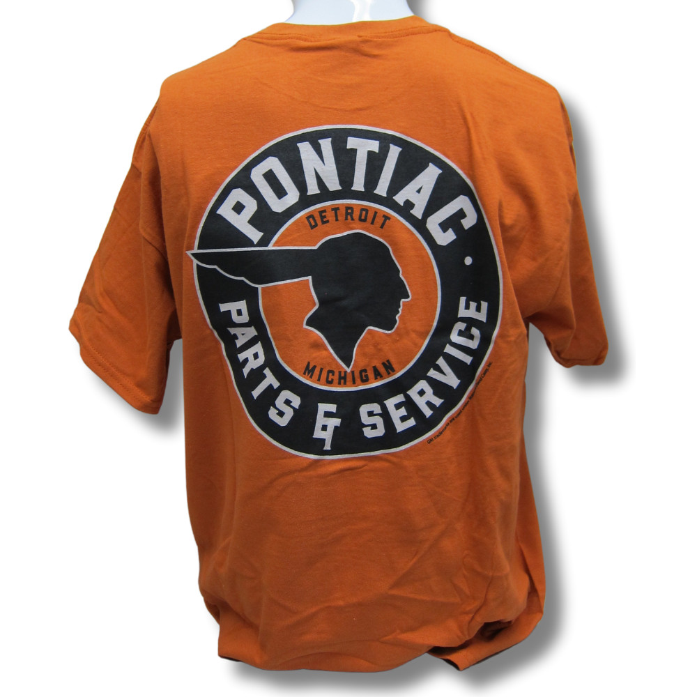 Vintage Pontiac Parts & Service Logo Car Graphic Cotton Shirt Official Licensed gallery
