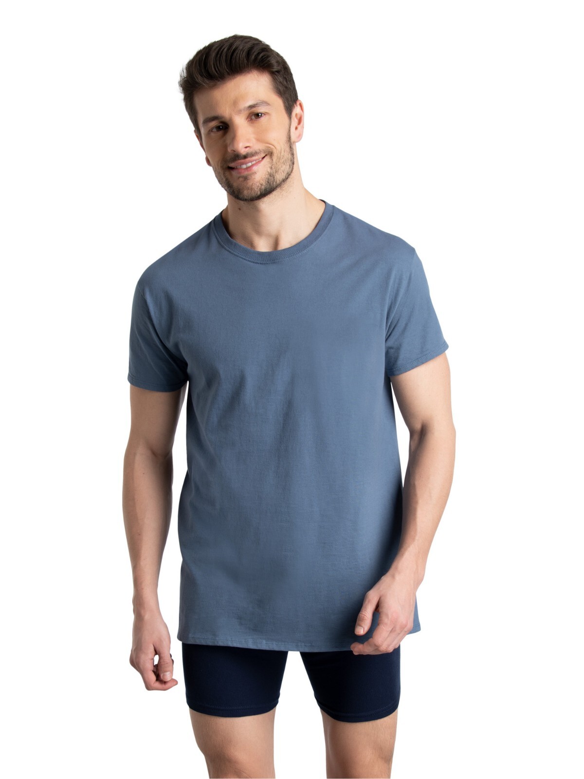 6 Pack Fruit of the Loom Men's Crew T-Shirt Undershirts Super Value Cotton S-3XL gallery