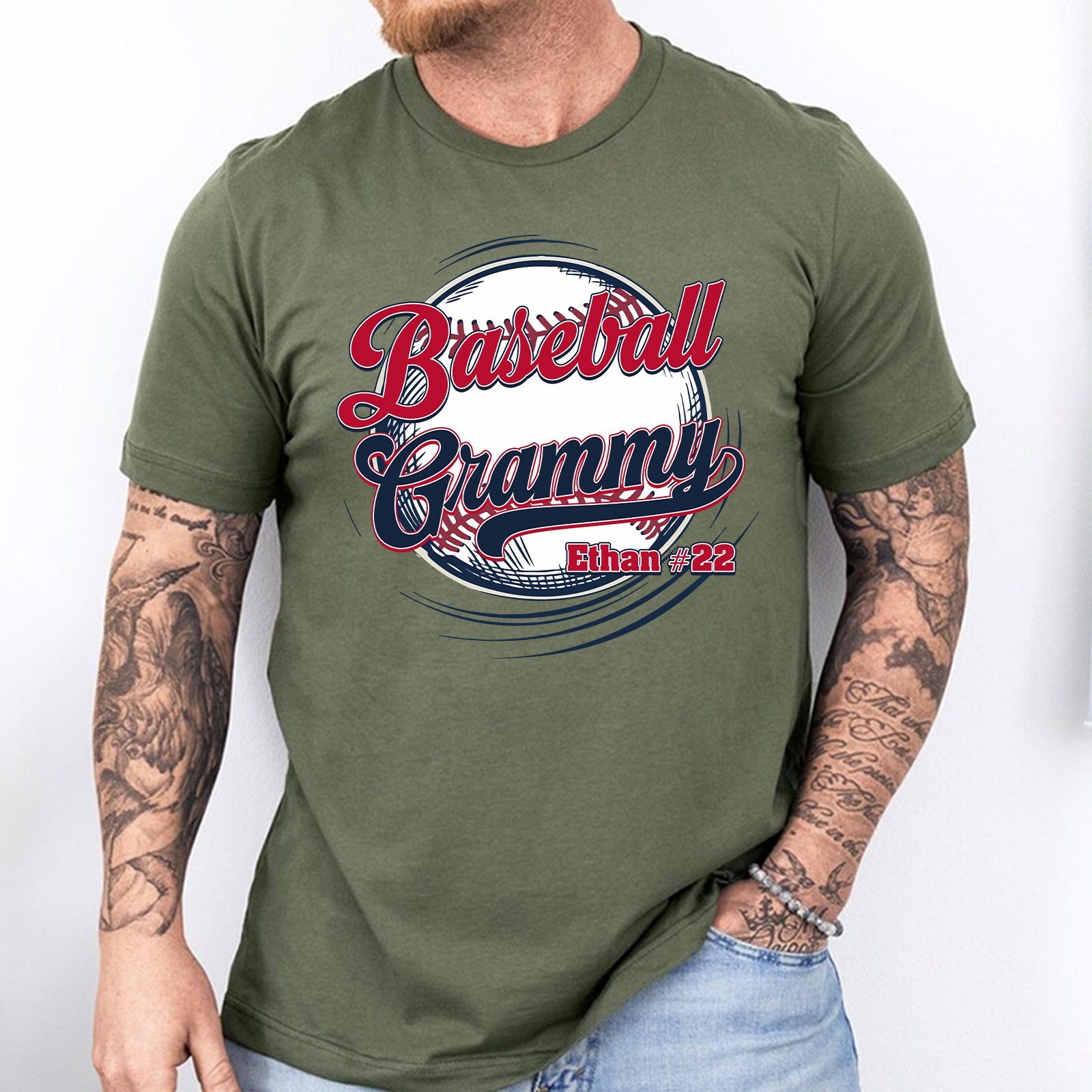 Personalized Baseball Grammy Shirt Custom Player Name Number Grandma Gift Tee gallery