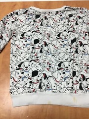 Vintage 101 Dalmatians All Over Print Long Sleeve T Shirt 90s Disney Size S read
