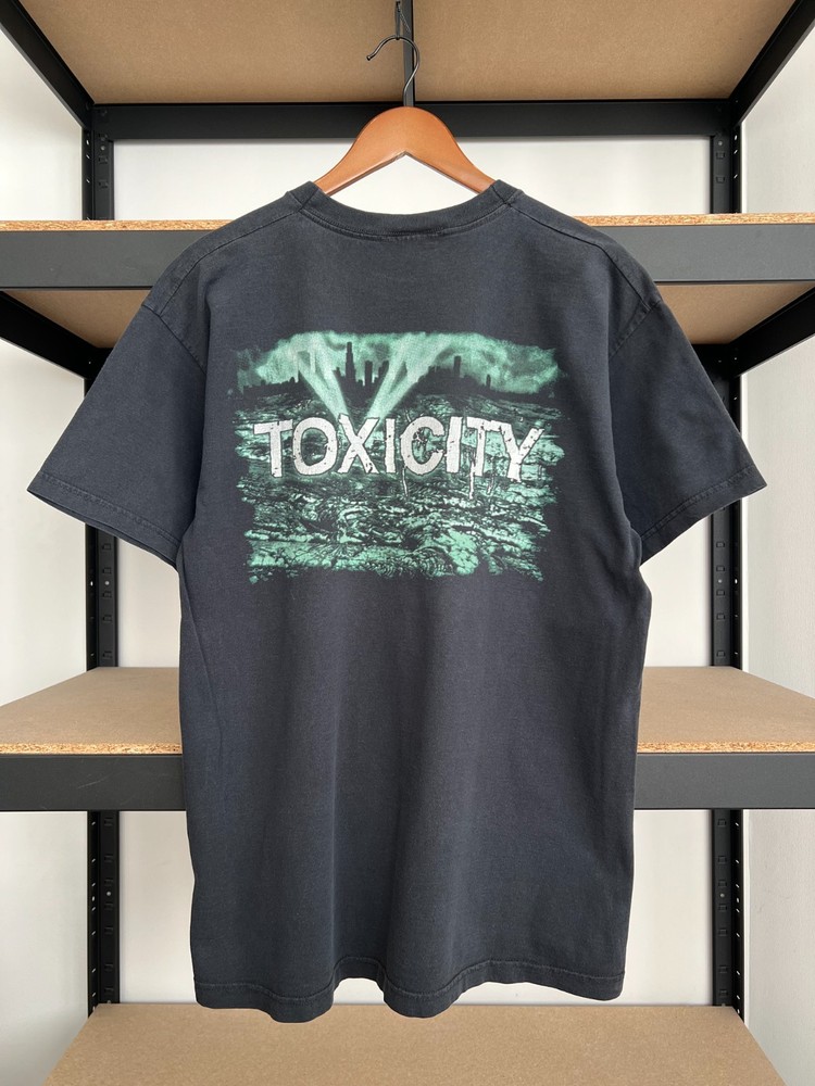 Vintage 2000s System of a Down Toxicity Black T-shirt Sz L