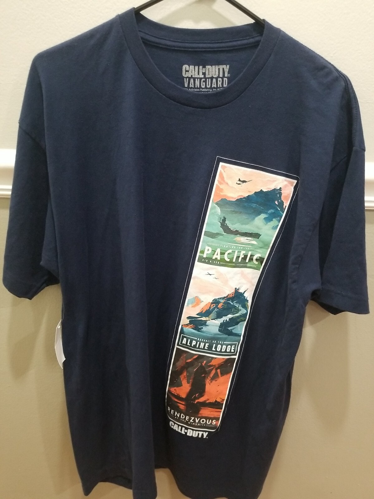 NEW CALL OF DUTY VANGUARD LOCATIONS MENS T-SHIRT SIZE XL / X-LARGE NEW WITH TAGS gallery