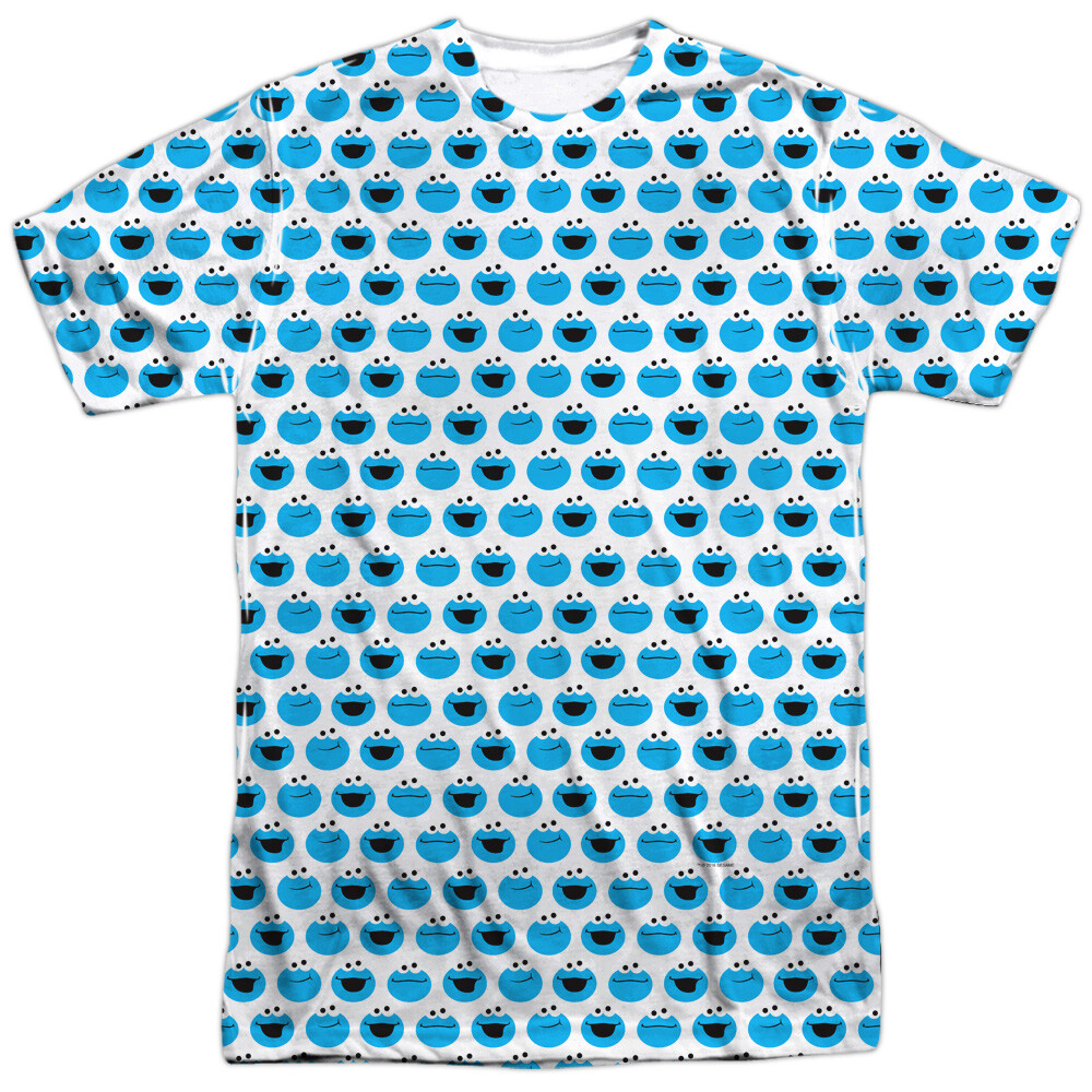 Sesame Street Simple Cookie Pattern Unisex Adult Costume T Shirt, S-3XL gallery
