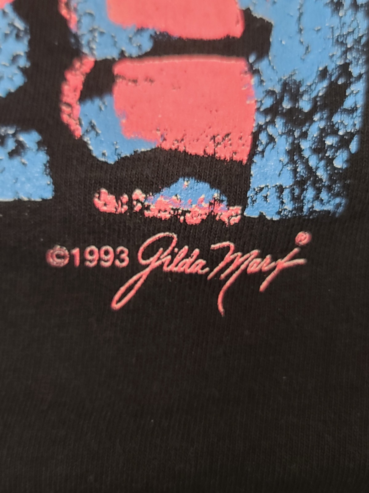 Gilda Marx Art Shirt OSFA Black Sea Coral Ocean Life Graphic Tee All Over Print gallery