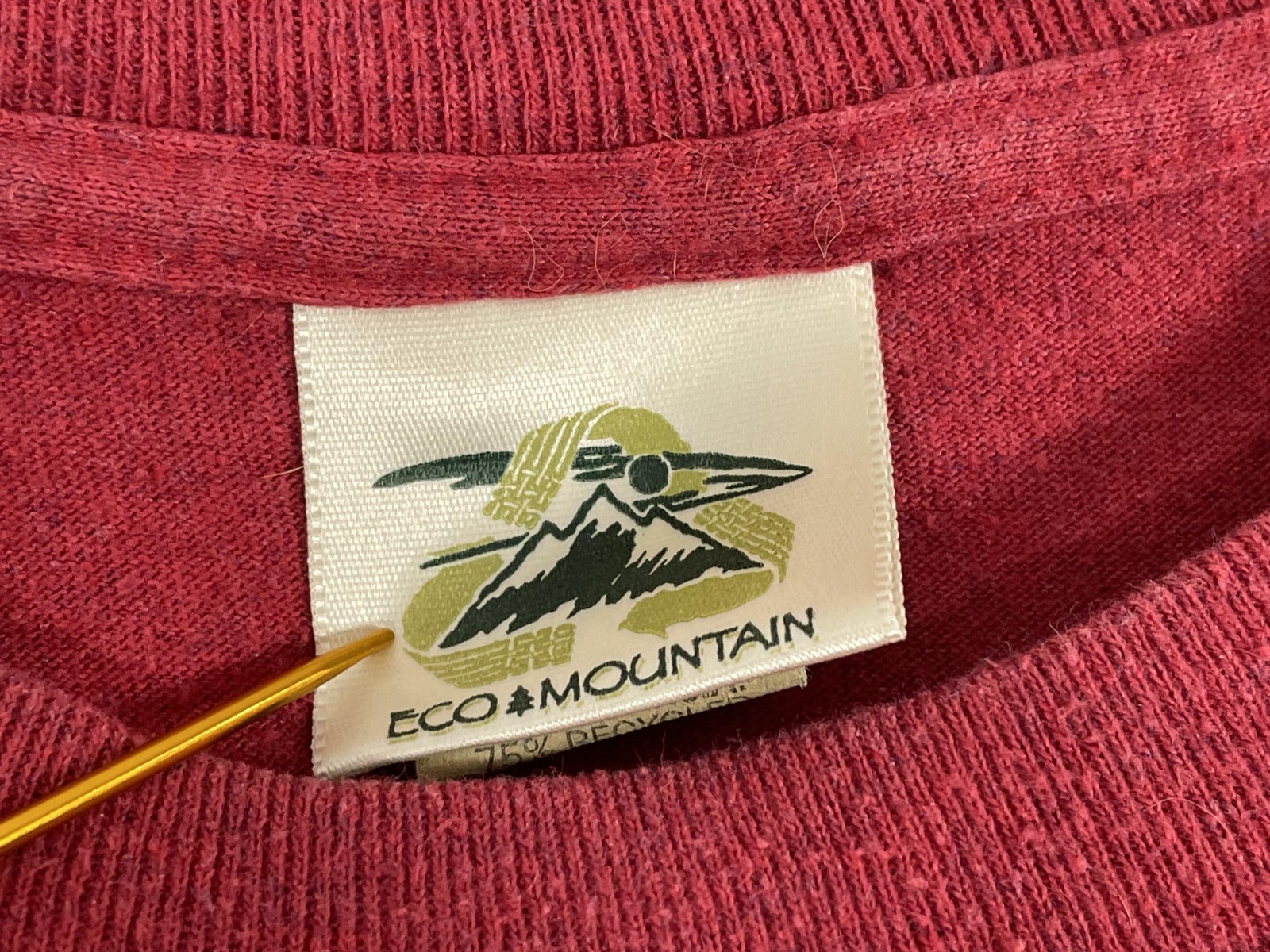 VTG Yellowstone Shirt Mens Large Red Moose Graphic Tee Eco Mountain USA 90s gallery