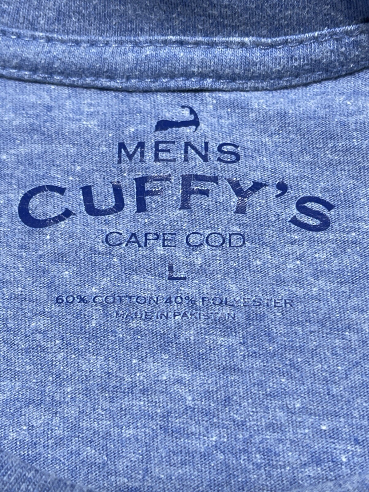 Cuffy's Cape Cod Blue Large Shirt Classic American Tradition Flag Whale gallery
