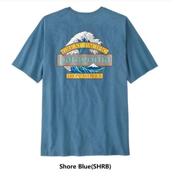 Patagonia 37873R5 Mens Great Waves Responsibili-Tee NWT Authentic Free Ship gallery