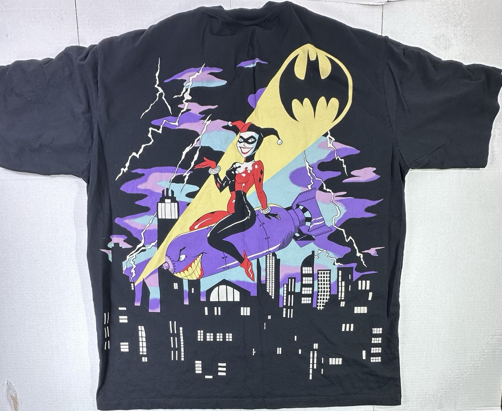 Joker Harley Quinn Batman Graphic T-Shirt 3XL Double Sided DC Comics 2023 gallery