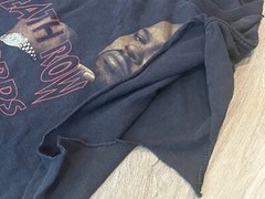 ALTERED & DAMAGED! 2005 Death Row Records Shirt Suge Knight Dre Snoop Dogg Tupac