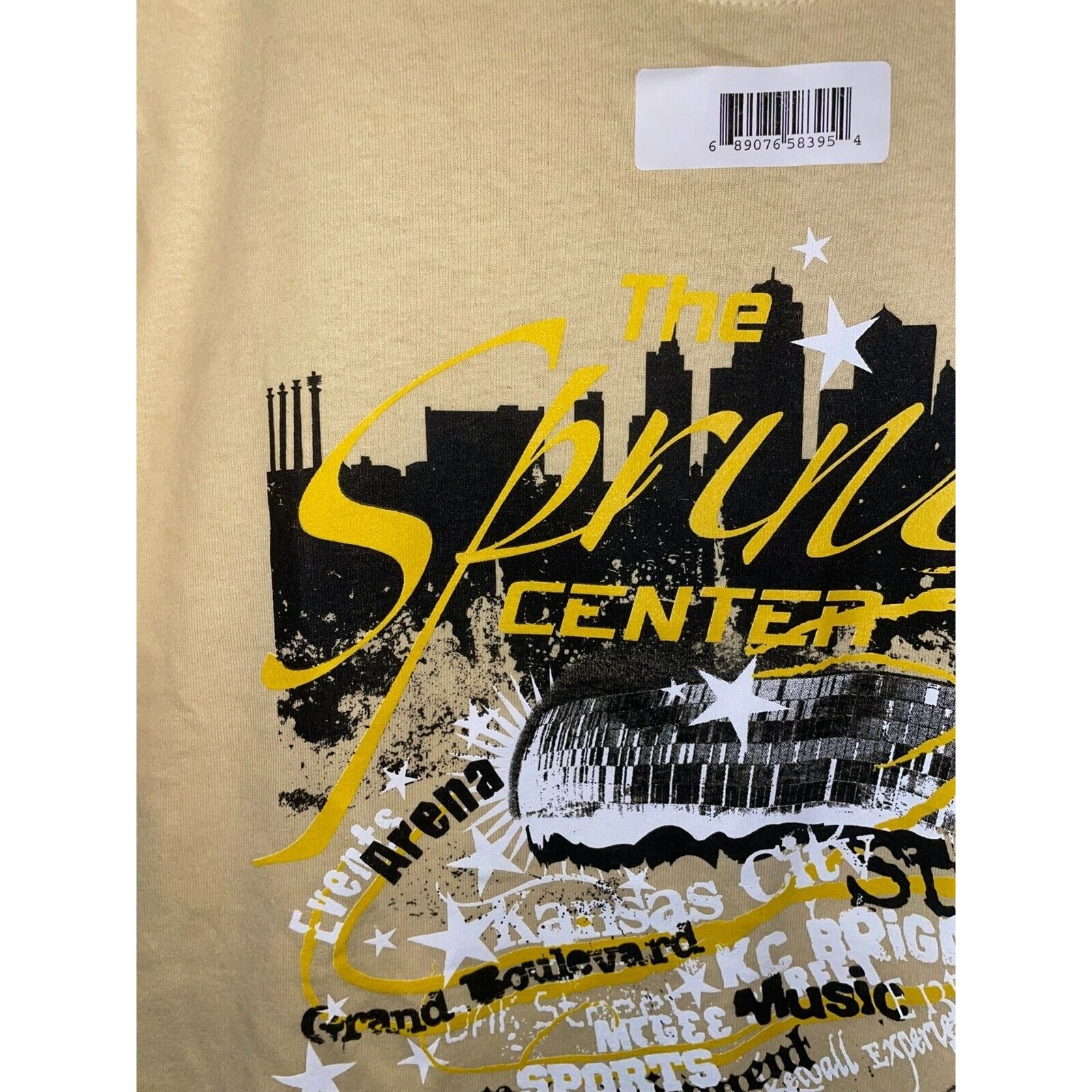 Vintage Sprint Center Shirt Events Arena Music Sports Yellow Graphic Tee Y2K M gallery