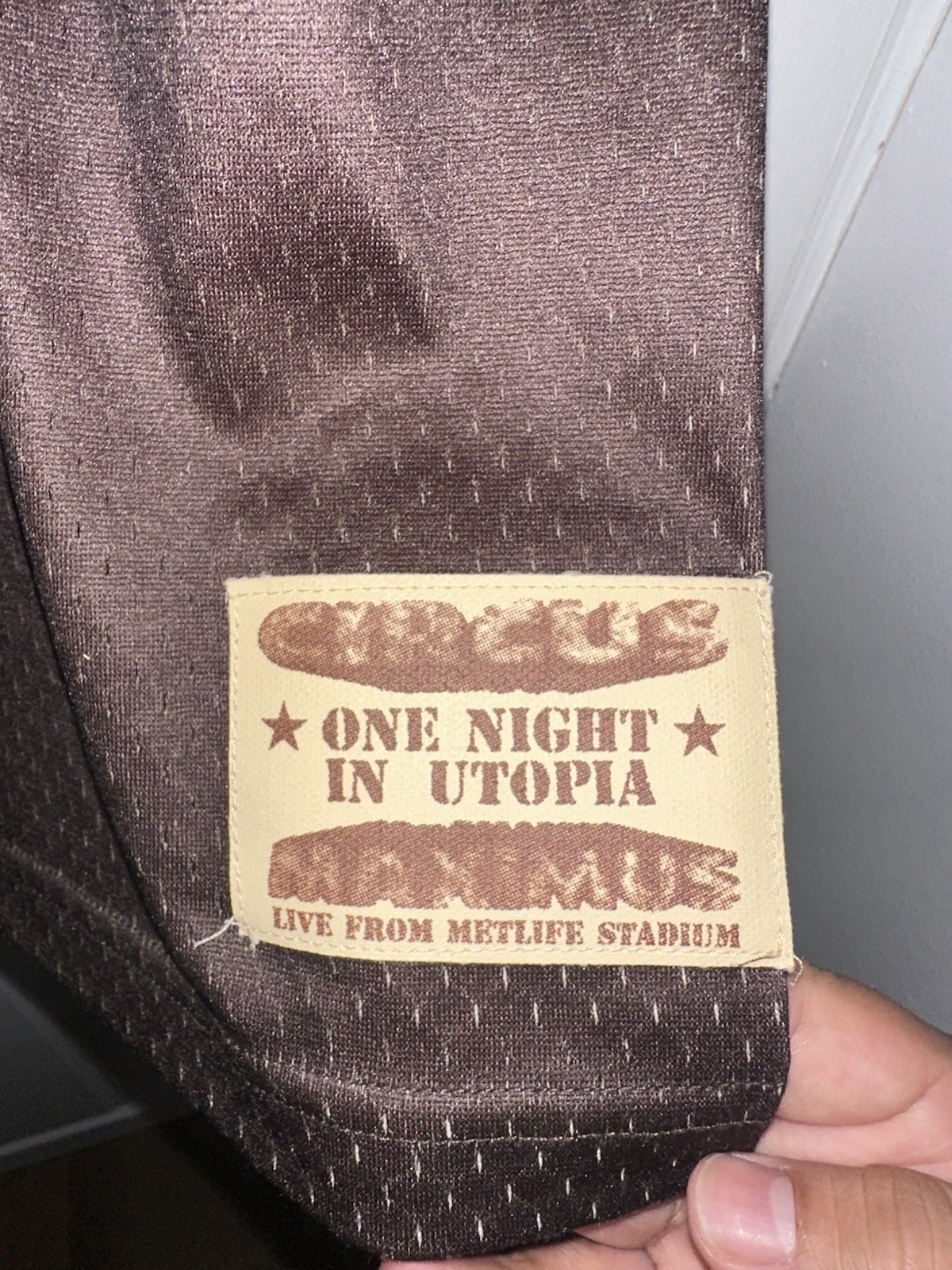 Travis Scott MetLife One Night in Utopia Football Jersey Size Large gallery