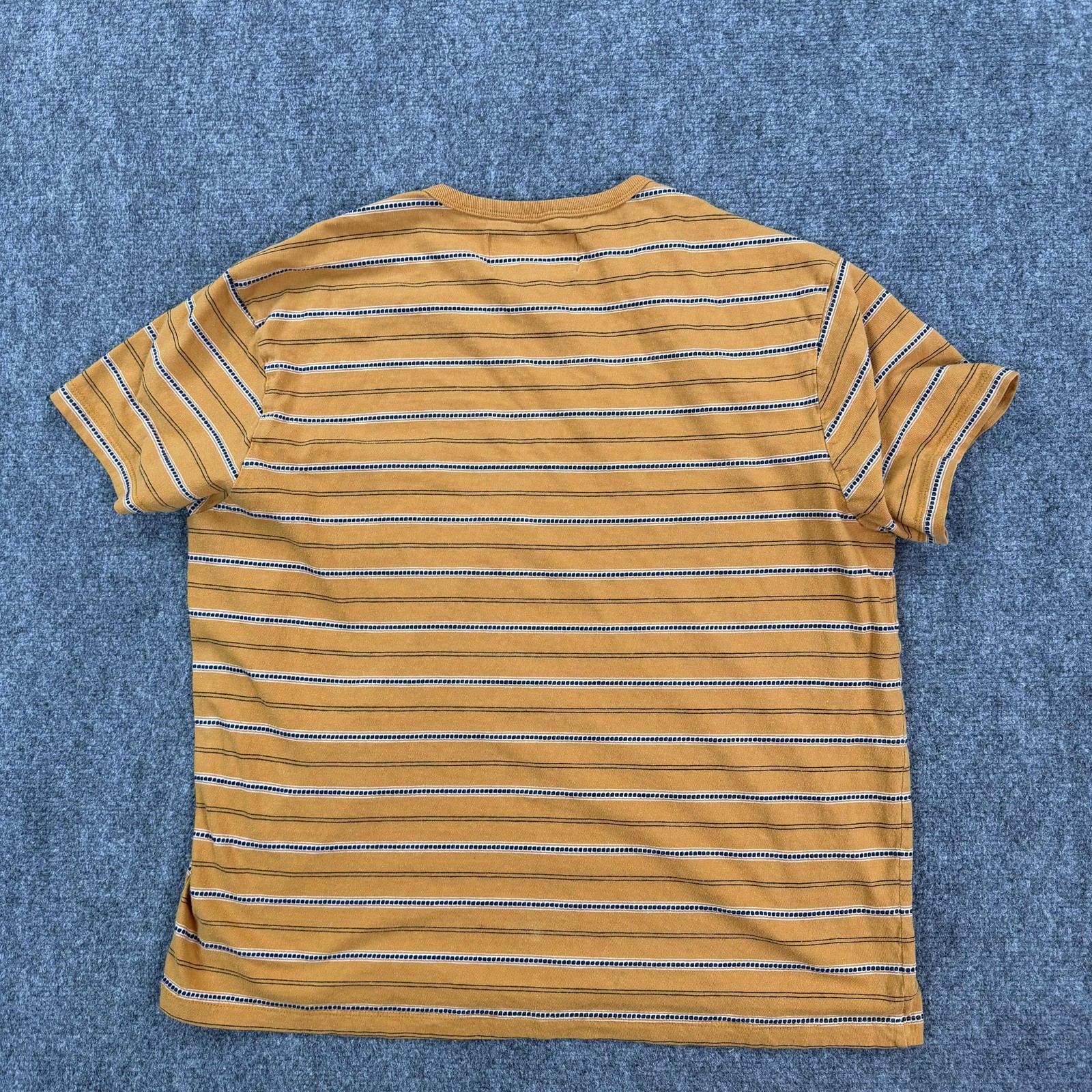 Corridor New York Shirt Mens Medium Yellow NYC Stripe Pocket Tee India Jersey gallery