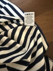 Aime Leon Dore ALD Striped Tee Beach T-Shirt SS25 Queens Navy Blaze Mens Size XL