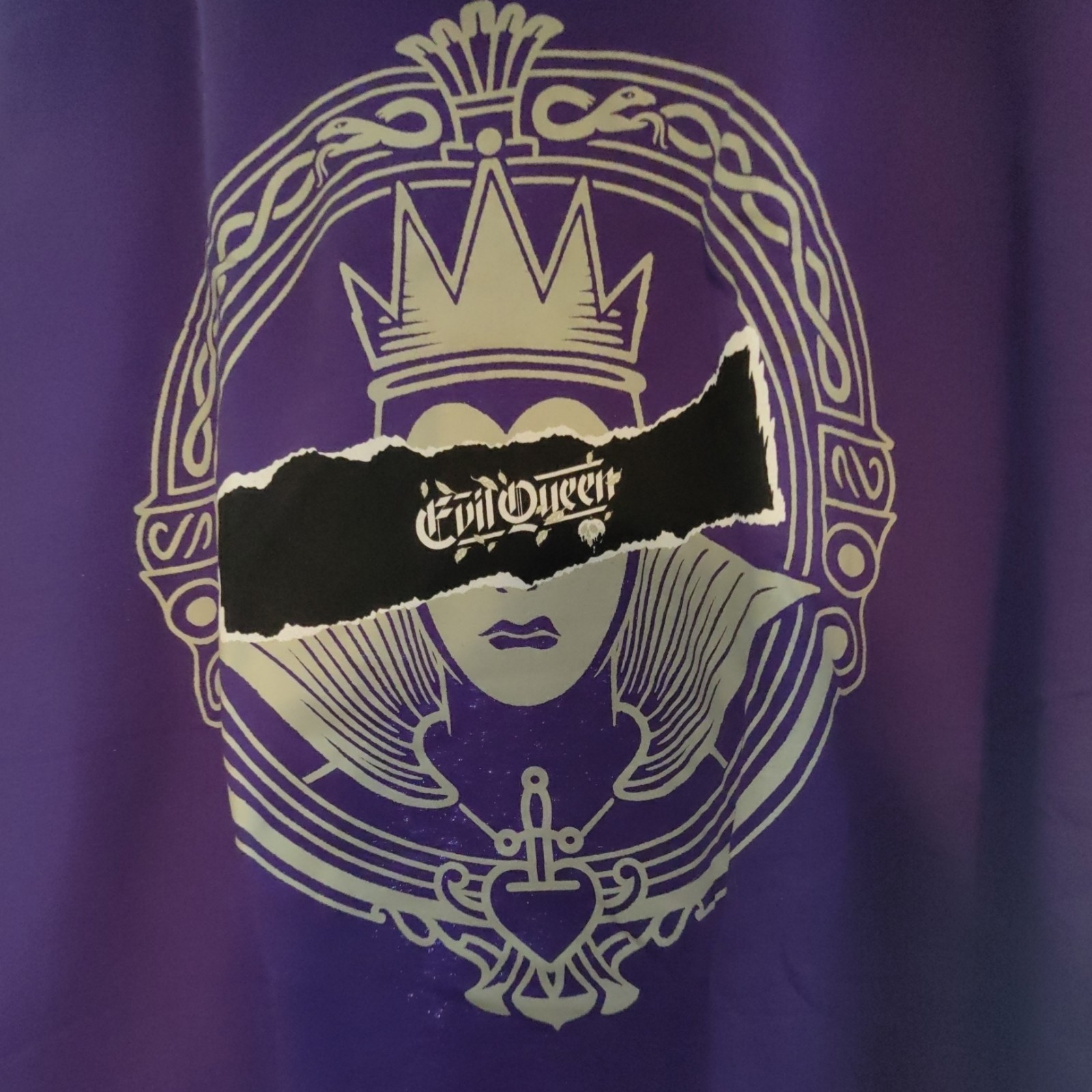 Disney Villans Unisex Evil Queen Short Sleeve T-Shirt Purple 2XL New gallery