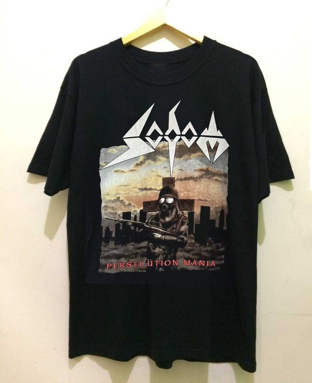 Sodom Band Persecution Mania Adult Cotton Black T-Shirt Full Size S-5XL QX387