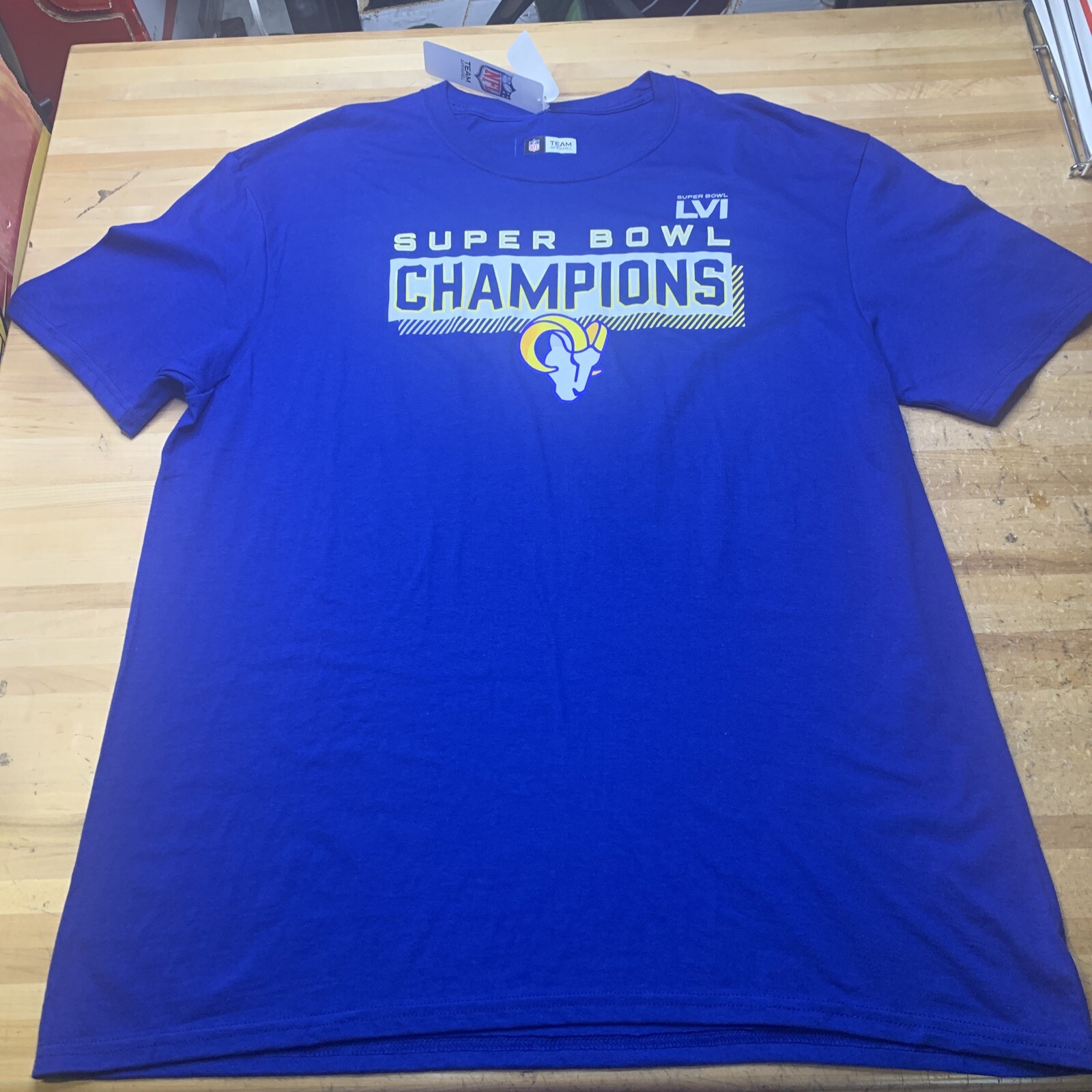 Los Angeles Rams Mens Super Bowl LVI Champions 2021-2022 T-Shirt Fanatics S-XL gallery