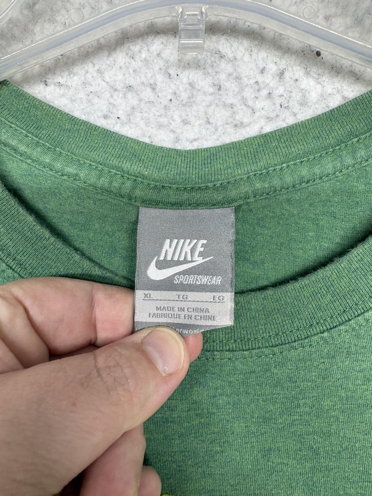 VTG Nike Shirt Mens XL Extra Large Green Short Sleeve Track & Field Sportswear gallery
