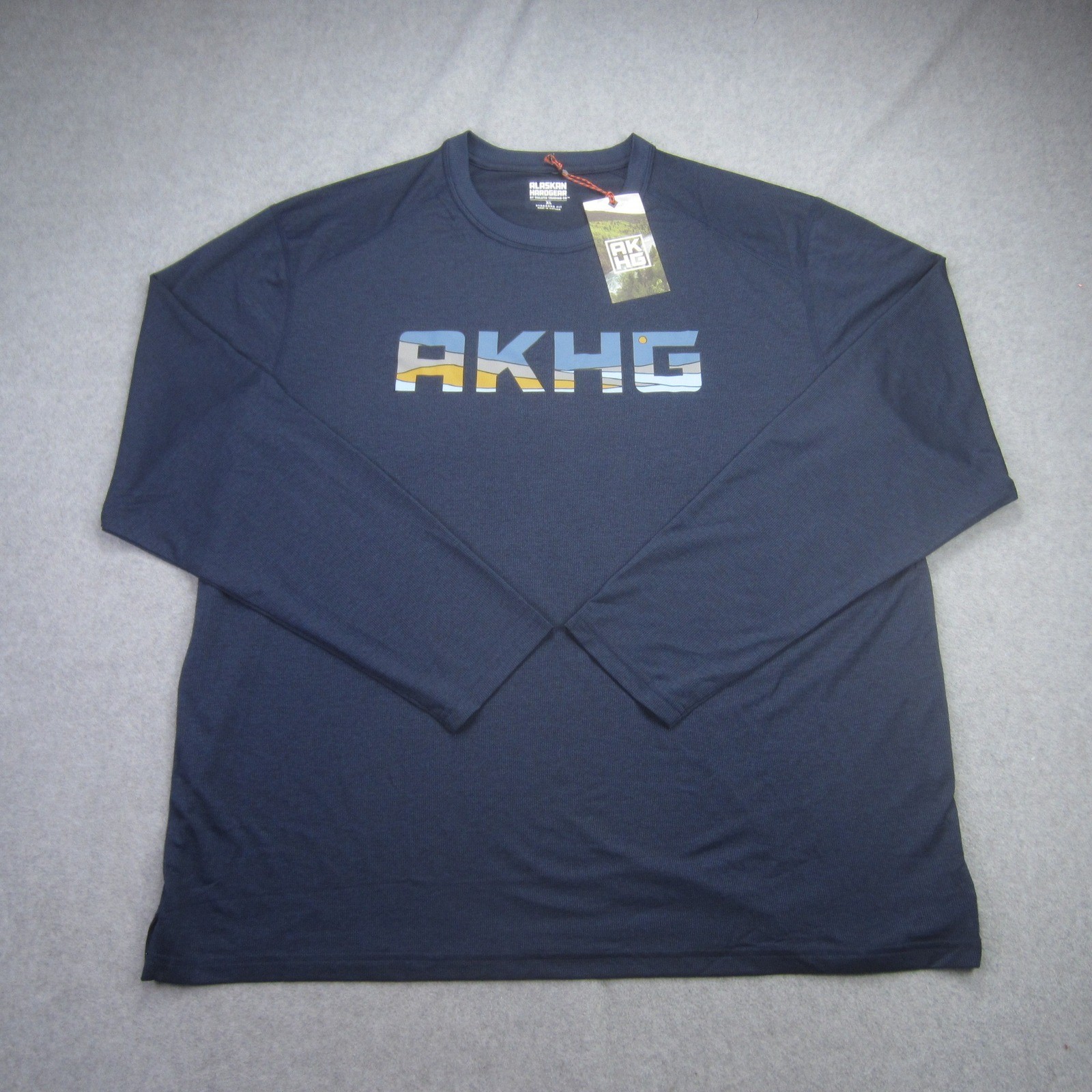 Alaskan Hardgear Duluth Shirt Mens XL Blue Tun-Dry Standard Fit Long Sleeve