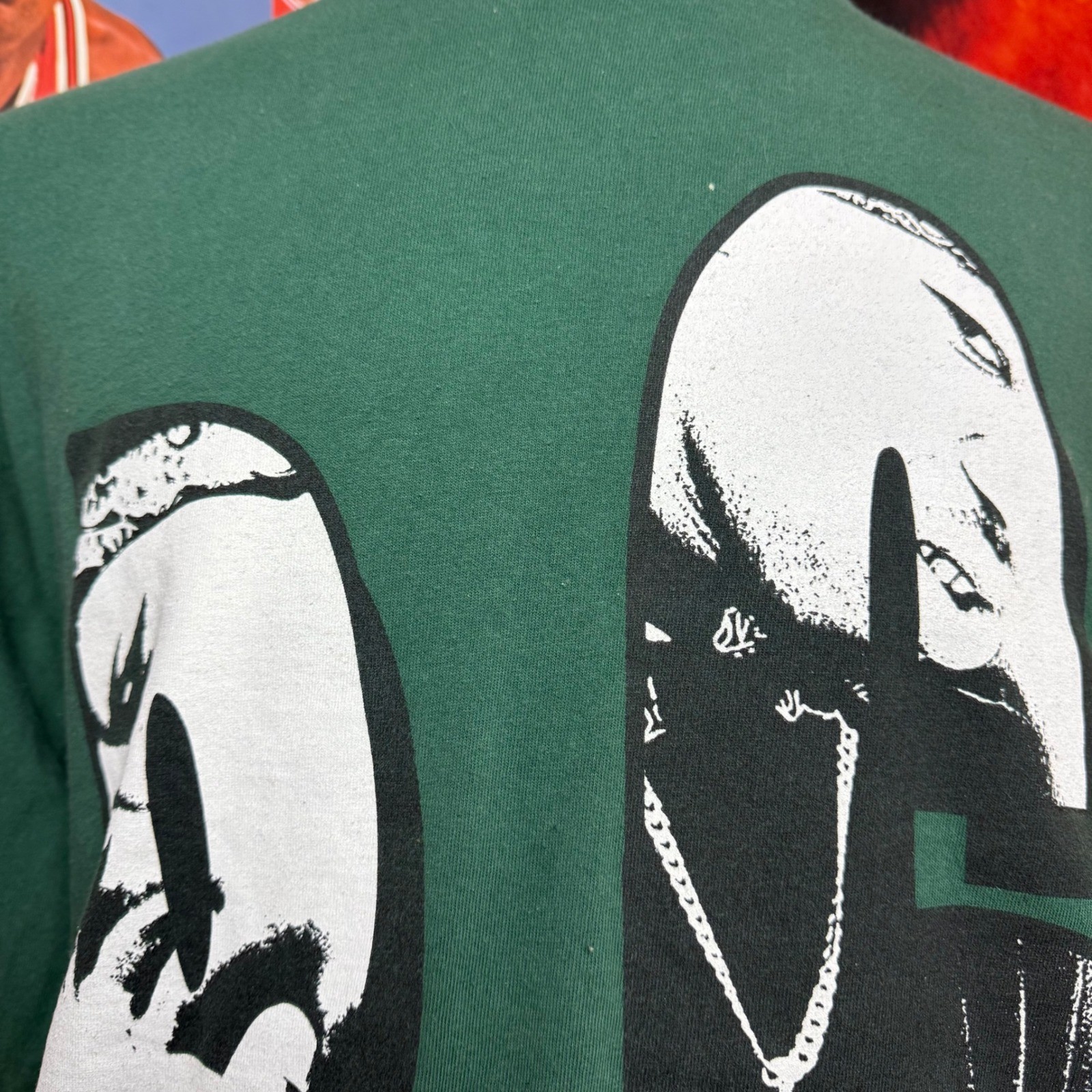 Vintage 90s BG Cash Money Millionaires Long Sleeve Shirt Green Rap Tee Sz Large gallery