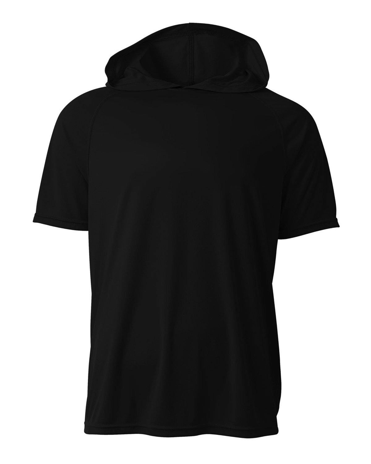 A4 N3408 Men's Micro Poly Moisture Wicking Cooling Performance Hooded T-Shirt gallery