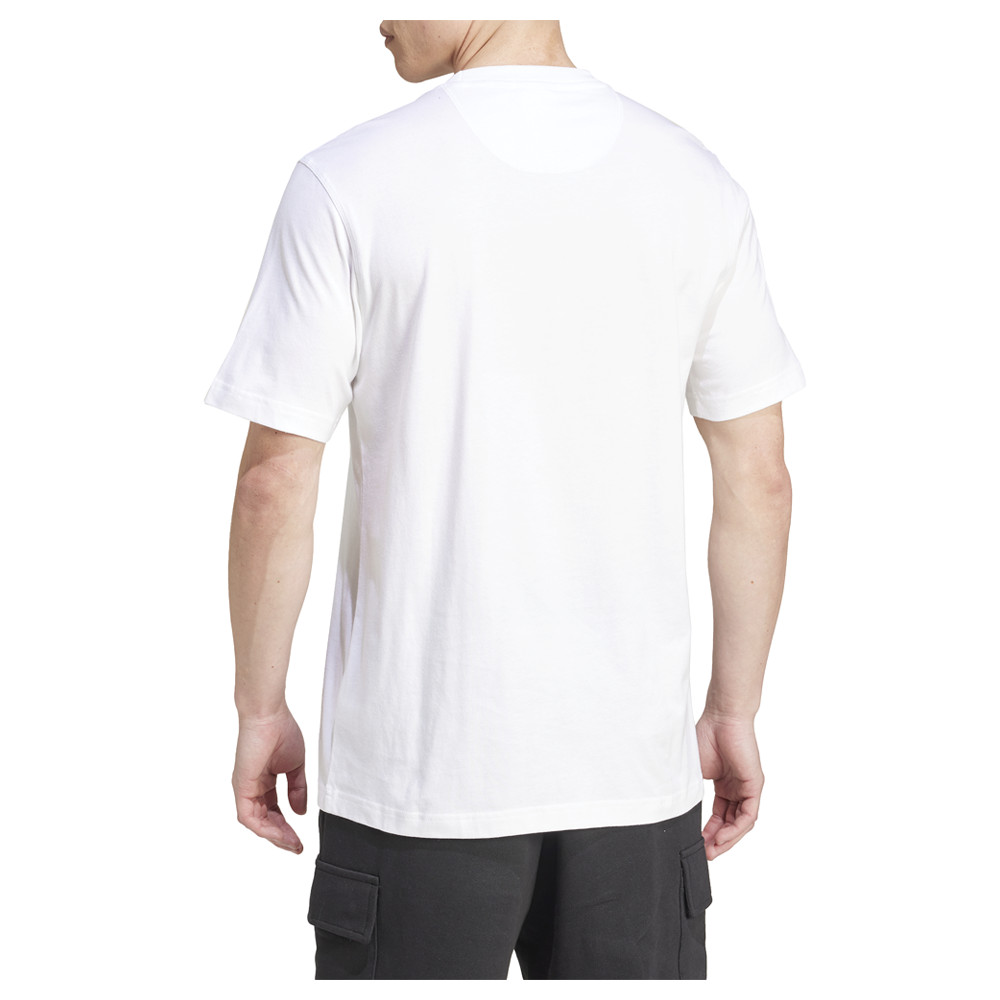adidas Essentials Crew Neck Short Sleeve T-Shirt Mens White Casual Tops IZ2098-A gallery