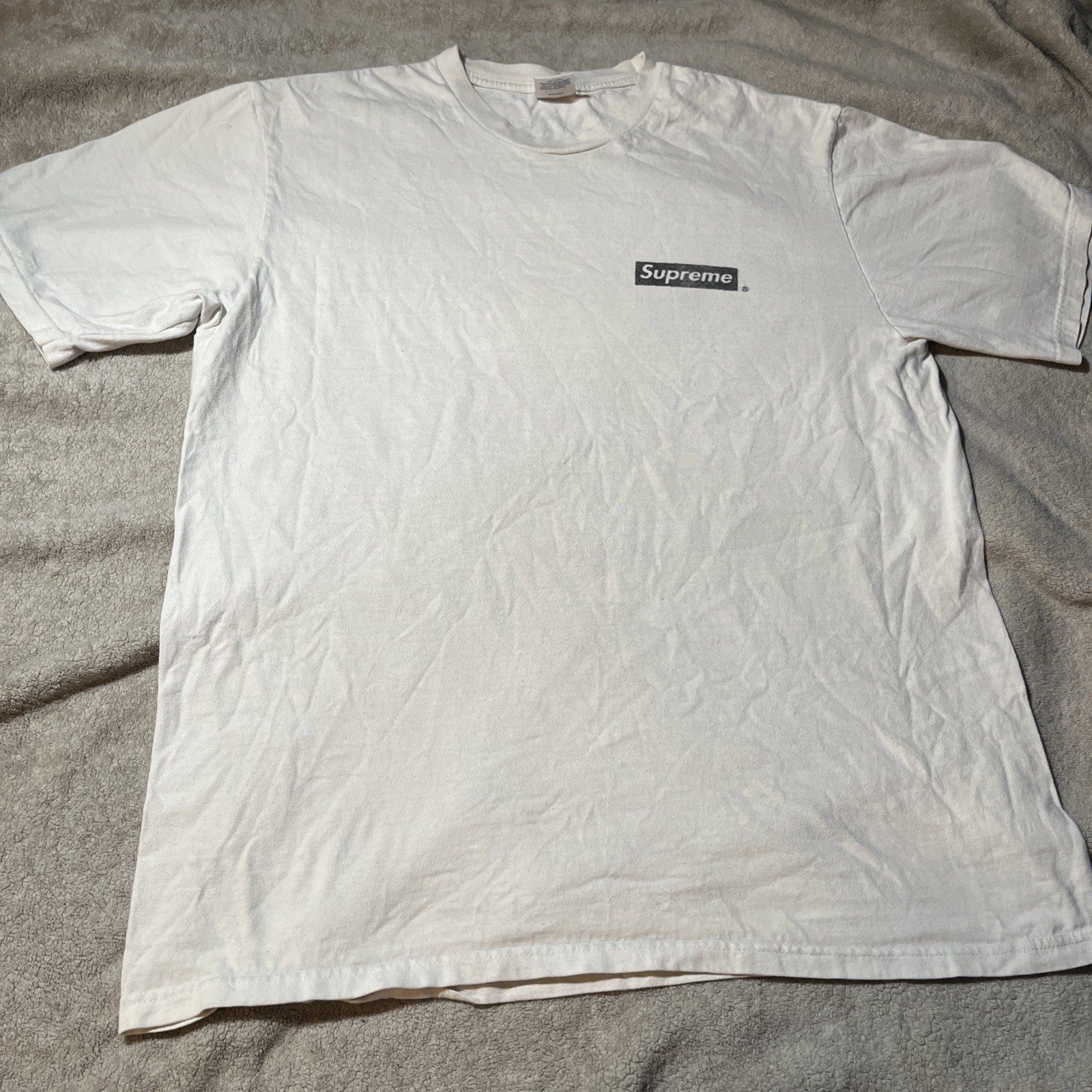 SUPREME SPIRAL TEE L SS21 WHITE DOUBLE-SIDED T-SHIRT SPRING SUMMER 2021 USA