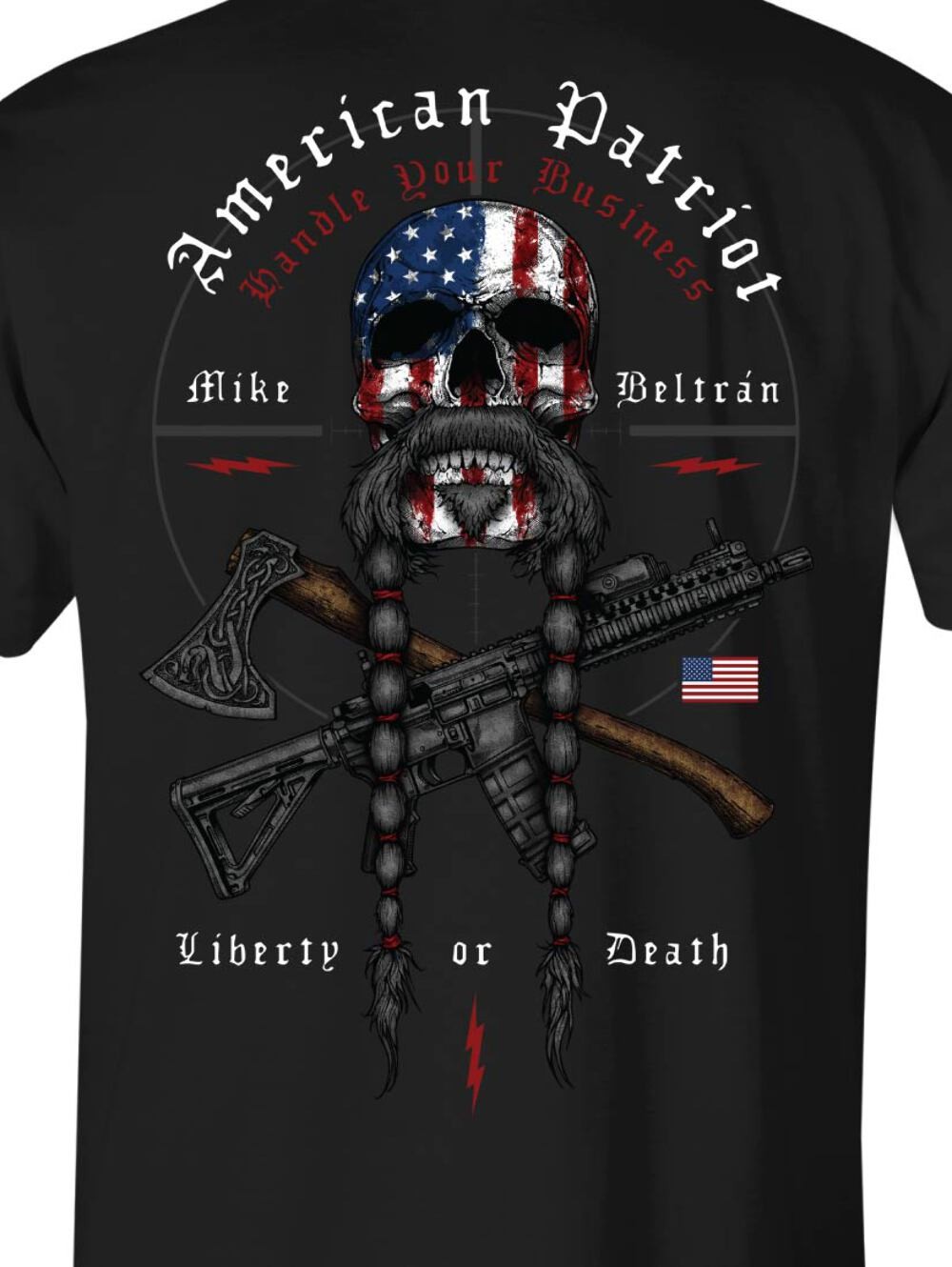 Howitzer Clothing Men's T-shirt Beltran Patriot Military Grunt MFG gallery