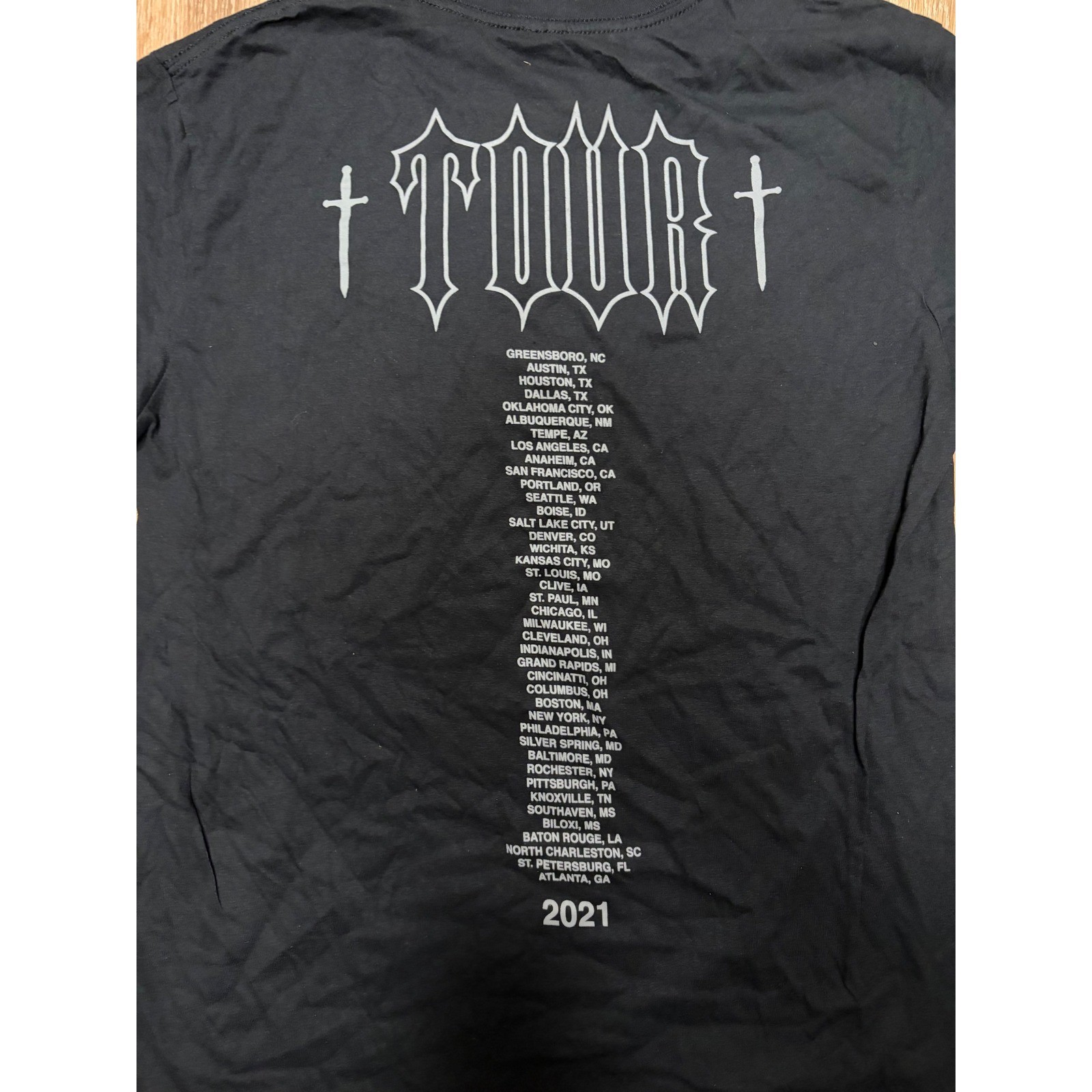 The Thread Shop 21 Savage 2021 Tour T-Shirt Black Mens Large Graphic Tee gallery
